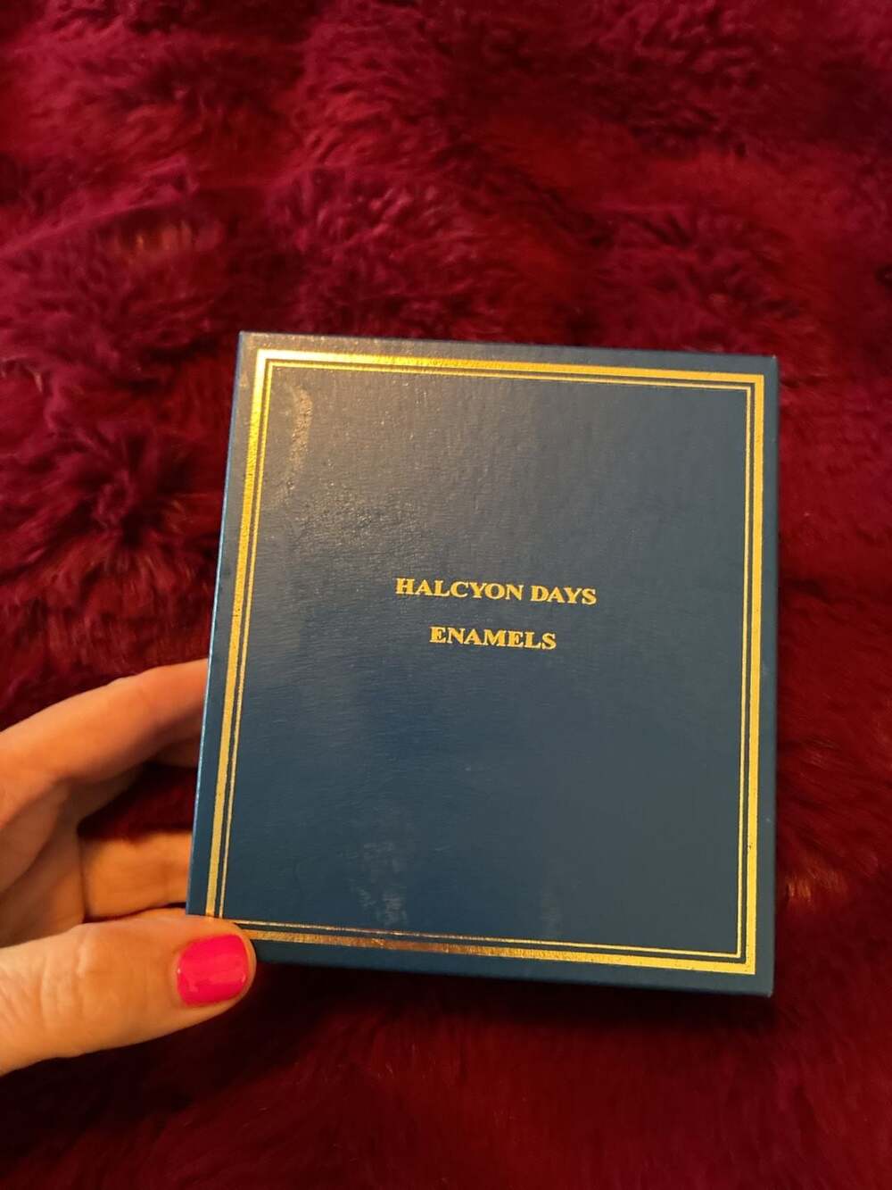 Vintage Halcyon Days Enamels 1 Corinthians 13:11-13 Trinket Box A659